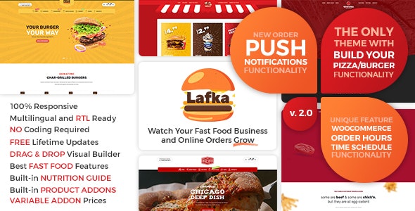 [GET] Nulled Lafka v2.4.1 - WooCommerce Theme for Burger Pizza Fast Food Delivery & Restaurant WordPress