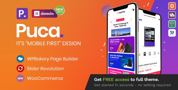 [GET] Nulled Puca v2.2.11 - Optimized Mobile WooCommerce Theme