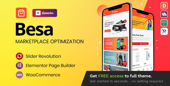 [GET] Nulled Besa v1.3.0 - Elementor Marketplace WooCommerce Theme