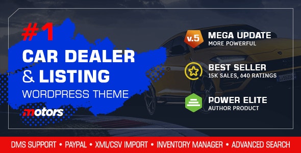 [GET] Nulled Motors v5.0 - Automotive, Cars, Vehicle, Boat Dealership WordPress Theme