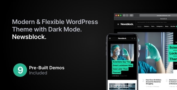 [GET] Nulled Newsblock v1.1.4 - News & Magazine WordPress Theme with Dark Mode